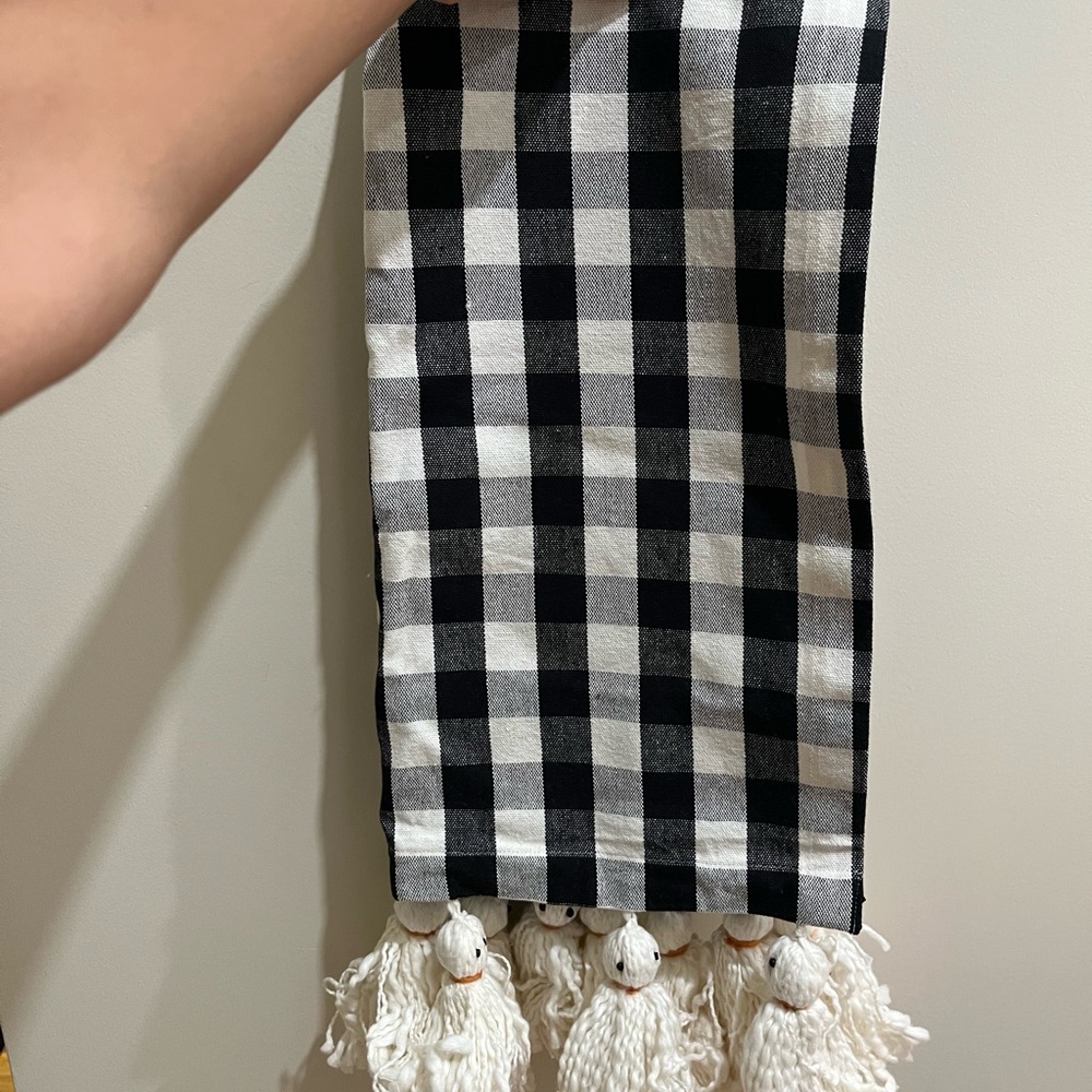 Halloween Ghost Black and White Checkered for decoration